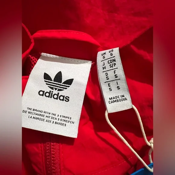 Adidas Arsenal AFC soccer Track Jacket windbreaker red‎ blue size small IS6503